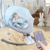 EONROACOO Baby Swing Portable Electric Baby Swing Bluetooth Infants Swing with Remote Control, Blue