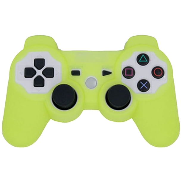 Funda de silicona con agarre de piel para controlador de PS3 Controladores de juego inalámbricos de doble choque Xemadio 2033319-12