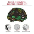 thumbnail image 4 of Gaeub Pineapples Shower Caps for Women Men,Double Waterproof Layers Bathing Hat,Elastic and Reusable Bath Caps, 4 of 7