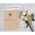 thumbnail image 5 of Inkdotpot 30Rustic Kraft PaperFill-In Style Bridal Shower Invitations Wedding Blank Invites, 5 of 8