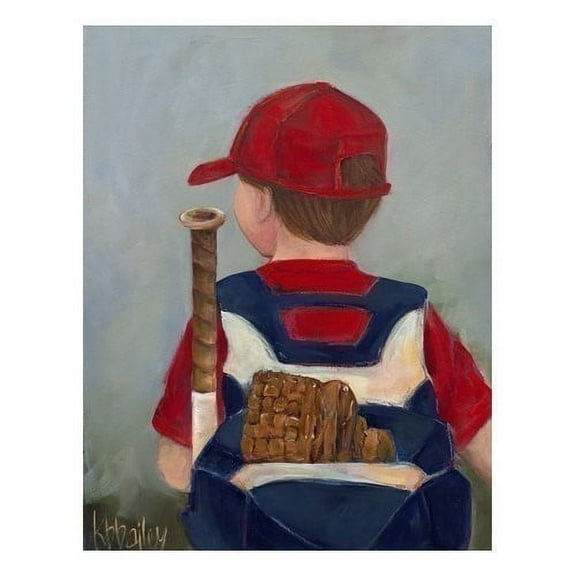 Oopsy Daisy's Lil' Slugger Canvas Wall Art, 14x18