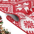 thumbnail image 5 of Yiwa Christmas Area Rug 4x6 Red Hallway Xmas Snowflake Floor Mat Kitchen Rug Washable Anti Slip Carpet Holiday Decor for Bedroom Bathroom Laundry Living Room, 5 of 7