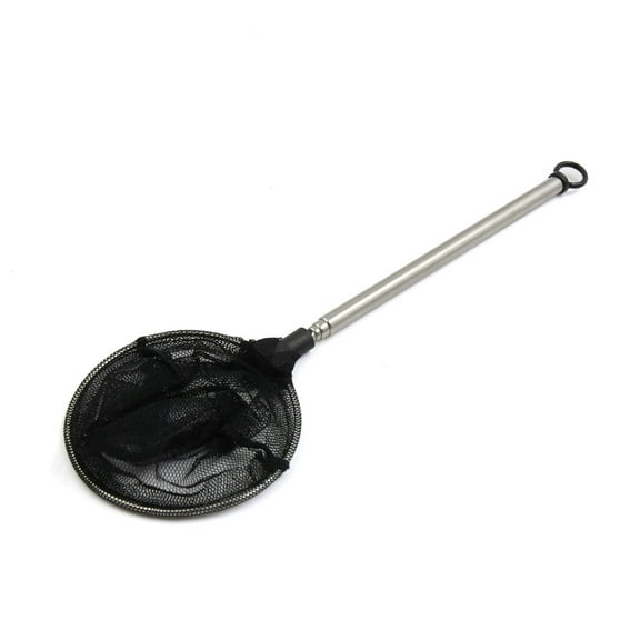 Unique Bargains 7cm Dia less Steel Telescopic Handle Aquarium Pond Shrimp Fish Skimming Net