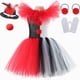 thumbnail image 3 of Disfraz de payaso asesino aterrador para niñas, vestido con tutú de Joker para Halloween, disfraz de payaso aterrador, vestido de fiesta de carnaval elegante para niños, 3 of 5