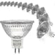 thumbnail image 1 of 12V 20W Halogen Bulbs for MR16, GU5.3 Base Dimmable, Warm White 2700K, 12-Pack, 1 of 4