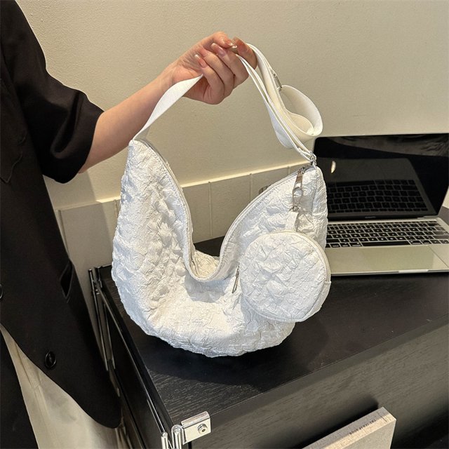 Bolsa De Hombro Bolso De Hombro Japonés De Gran Capacidad Para Estudiantes, Bolso De Satchel Con Bola De Masa Hervida Coreana (Blanco) Ndcxsfigh Para Estrenar