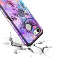 thumbnail image 5 of Rosebono Slim Hybrid Dual Layer Graphic Fashion Colorful Cover Armor Cell Phone Case for Google Pixel 3 XL, Blue, 5 of 5
