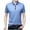 Light Blue, variant on Men's Zip-Up Polo Shirt Short Sleeve Moisture Wicking Outdoor Golf Shirt Collar Sports Tennis Polo Shirt