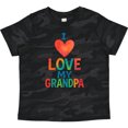 thumbnail image 3 of Inktastic I Love My Grandpa Colorful Heart Boys or Girls Toddler T-Shirt, 3 of 5