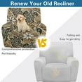thumbnail image 4 of HELLHERO Sea Turtle Print Recliner Chair Covers Slipcovers Flower Print Lazy Boy Recliner Covers That Stay in Place Fitted Sofa Slip Cover, 4 of 8