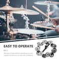thumbnail image 2 of Miangastore Ensemble de Tambours Hi-hat Tambourin Double Rangée Cymbal Tambourin Kit Anneau Accessoire d'Instrument, 2 of 8