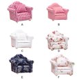 thumbnail image 3 of Single Sofa - Wide Application House Furniture Single Gift Polyester Application Miniature Single Sofa chequer white, 3 of 7