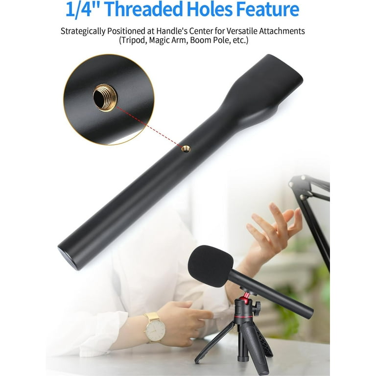 SUNMON Mic Handle for DJI RODE - Wireless Interview Mic