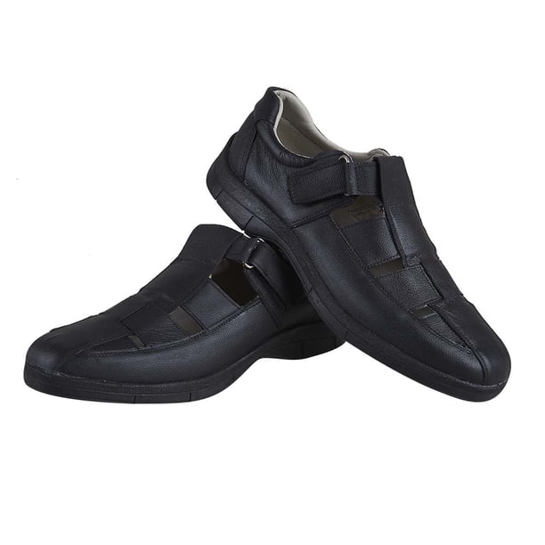 Huarache cerrado Hombre negro Corte coagulado Castalia Casual