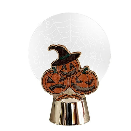 

ZHIZAIHU Halloween Decoration Clearance! LED Light Halloween Candle Pumpkin Candle Light Decorative Candle Lamp for Home Decor Halloween Party Bar House Promotion Sale (B)