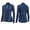 Blue, variant on Womens Summer Tops Zipper Yoga Long Sleeve Sportswear Fitness Running Slim Stand Collar Sweater Blouse Athletic Workout Activewear Shirt