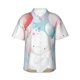 thumbnail image 1 of Balery Cute Elephant Camisas hawaianas de manga corta para hombre, camisas playeras de corte holgado, camisas de vacaciones con botones,Small, 1 of 7
