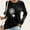 Black, variant on Women Round Neck Long Sleeve T-Shirt Autumn Printing Blouse Tops Sweatshirt Fall Clothes for 2022 Spring Winter