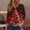 Multicolor#3, variant on Drovellove Women's V Neck 3/4 Sleeve Printed Blouse - Casual Button Down Top for Home or Office