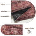 thumbnail image 5 of Bohemian Area Rugs 5x7 ft Dark Red Vintage Flowers Texture Traditional Ethnic Washable Rug Non Slip Indoor Carpet Absorbent Floor Mat for Living Room Bedroom Dining Room, 5 of 9