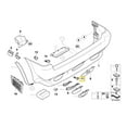 thumbnail image 2 of Rear Pdc Parking Sensor Outer Cover Trim for BMW X 5 E53 2000-2006 51128268367, 2 of 6