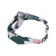 thumbnail image 5 of Unique Bargains 1 Pc Fashion Leaf Pattern Cross Elastic Hairband for Women Green, 5 of 6