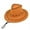 Orange, variant on ZQUUVOU Western Cowboy Hat For Men & Women Drawstring Decoration Suede Western Cowboy Hat Jazz Hat Gray