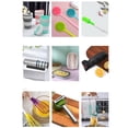 thumbnail image 3 of Qarigey Cepillo de baño de silicona, portátil, lavable, de mano, de mango largo, de repuesto, antideslizante, para baño, cuerpo, pierna, Cuerpo del baño Gris, 3 of 6
