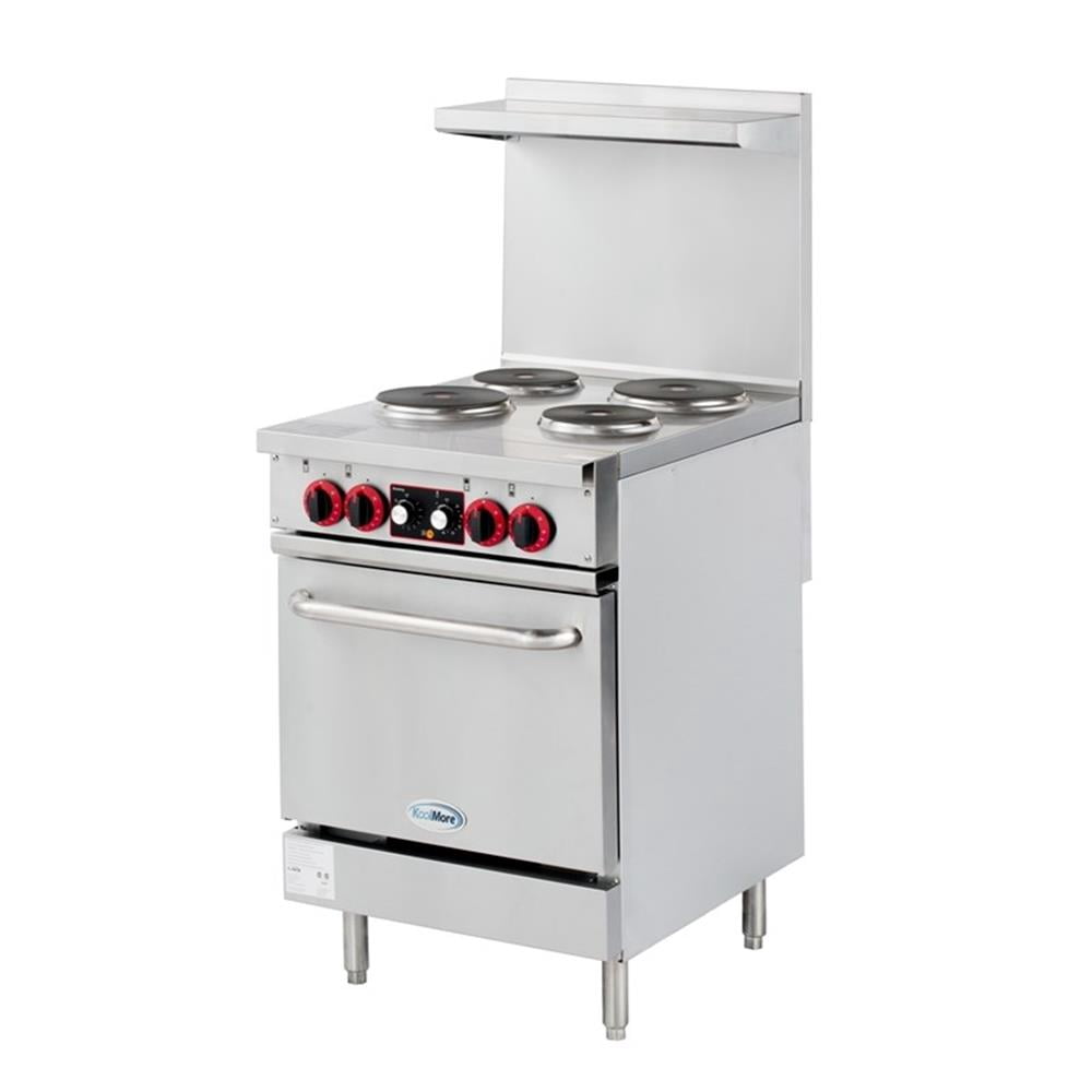 Pemberly Row 24" Electric Range with 4 Burners & 1 Standard Electric Oven