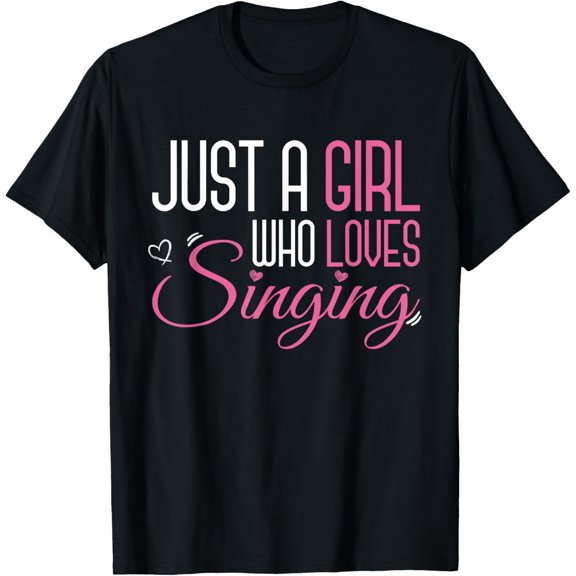 Just A Girl Who Loves Singing Broadway Women Gift Musical T-Shirt