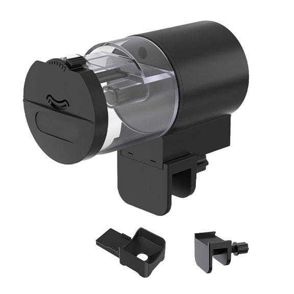 Automatic Fish Feeder for Aquarium Auto Fish Food Dispenser with Timer for Small Tank Betta Turtle Battery Operated Feeding Device for Flakes Pellet