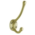 thumbnail image 2 of Baldwin 0742031 Costume Hook - Unlacquered Brass, 2 of 7