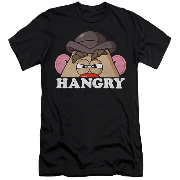 Mr Potato Head Hangry HBO S/S Adult 30/1 T-Shirt Black
