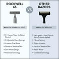 thumbnail image 4 of Rockwell Razors 6S Stainless Steel Adjustable Safety Razor for Men with 5 Razor Blades, Matte Silver, 4 of 8