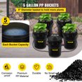 VEVOR DWC Hydroponic Bucket System, 5 Gallon 5 Buckets, Deep Water