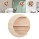 thumbnail image 3 of Estante colgante creciente Paulownia Soporte de exhibición de pared bohemio para habitación de brujas Hogar Meditación Color de madera BLESIY Estantería flotante Moon, 3 of 8