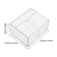 thumbnail image 2 of Worgeous Plastic Card Storage Organizer Story Cards Flashcards Playing Cards Transparent Acrylic Box, 2 of 8