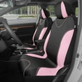 thumbnail image 3 of BDK UltraSleek Pink Seat Covers for Cars Full Set, Two-Tone Front Seat Covers with Matching Back Seat Cover, Stylish Car Seat Covers with Split Bench Design, Automotive Interior Covers, 3 of 8