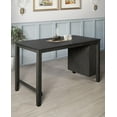 thumbnail image 3 of Home Design Africa Counter Height Table, Black, Rectangular top, Three shelves for storage, Sturdy legs, Modern style, Space-saving, Durable construction, Easy assembly, 3 of 6
