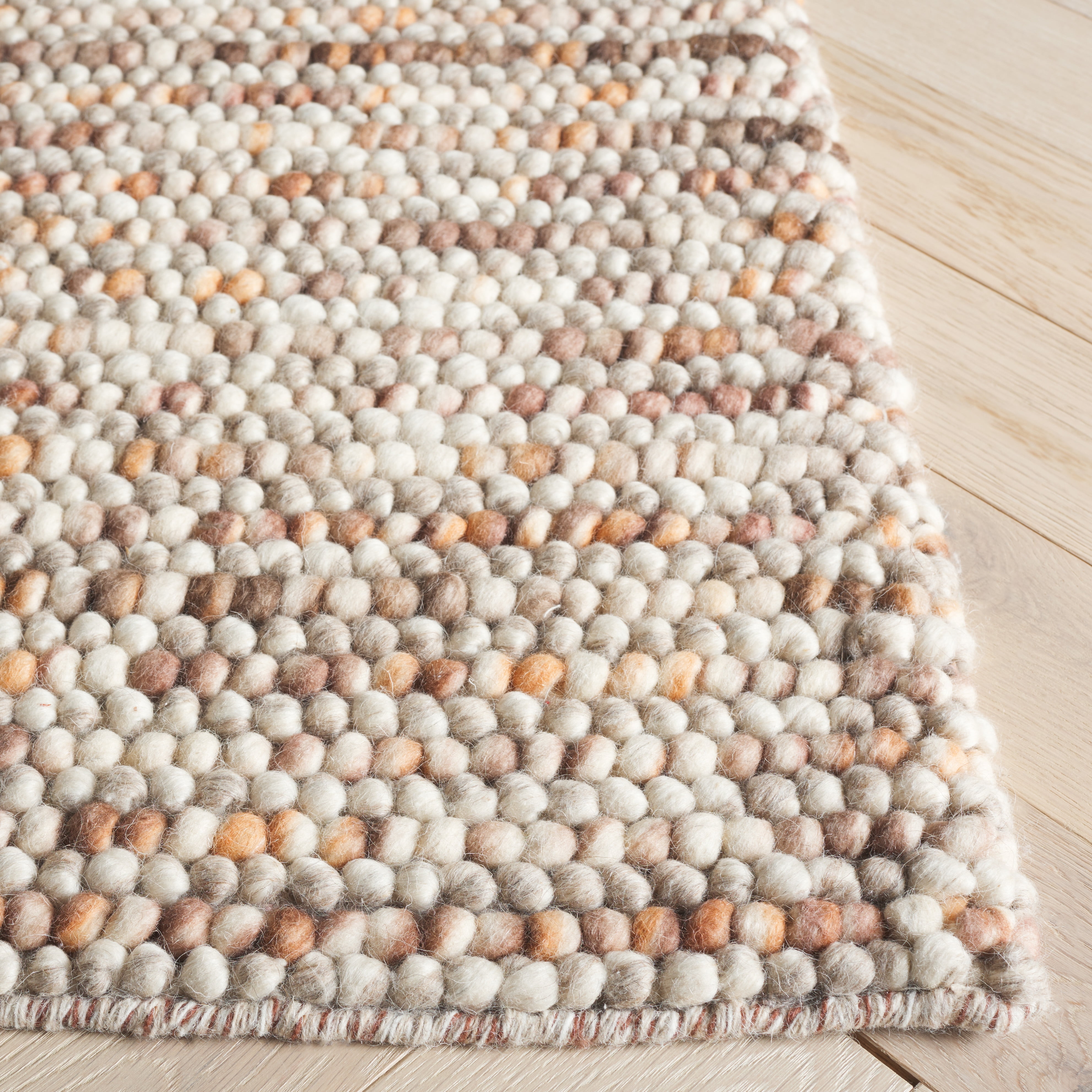 SAFAVIEH Natura Feride Geometric Runner Rug, Dark Brown/Beige, 2'3" x 8' - Scandinavian Design, Dark Brown & Beige, Handmade Wool Blend, Ideal for Living Room, Bedroom, Dining Space, Entryway, Hallwa