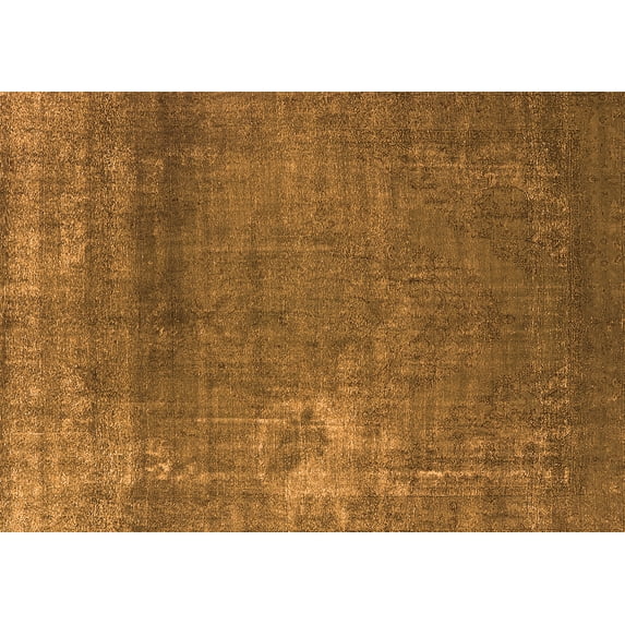 Ahgly Company Indoor Rectangle Oriental Orange Industrial Area Rugs, 2' x 5'