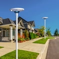 thumbnail image 3 of eLEDing 360° White UFO Round Solar Powered Outdoor Motion Sensing RGB Integrated LED Post Light w/ Remote, 3 of 10