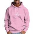 thumbnail image 2 of Blczomt Winter Men's Sweatshirts Pullover Graphic Sweatshirt Pink Casual Long Sleeve Hooded Men Clothing, 2 of 5
