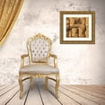thumbnail image 3 of Wiley, Marta 28x26 Gold Ornate Wood Framed with Double Matting Museum Art Print Titled - Abstact Ochre, 3 of 4