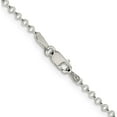 thumbnail image 3 of Sterling Silver 2mm Rolo Chain With 2In Ext. (18 X 2) Made In Italy qfc1e-18, 3 of 5