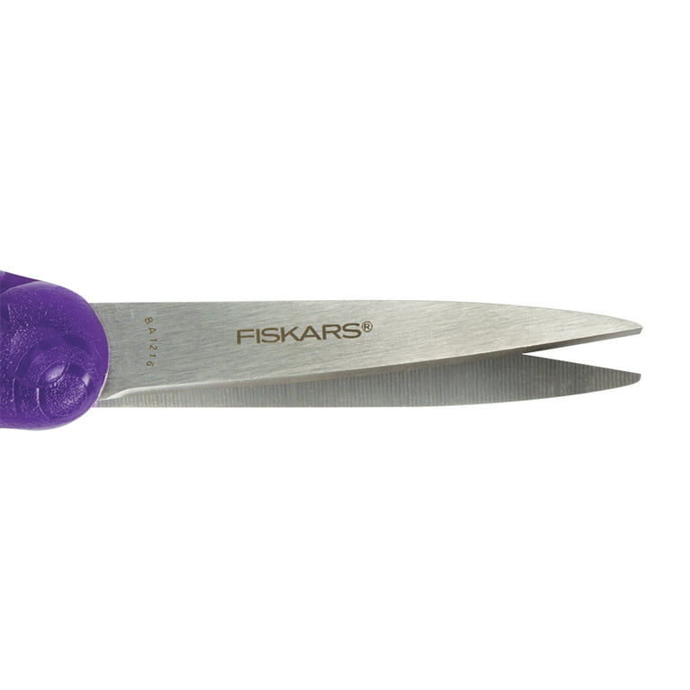 Fiskars Color Change Student Scissors (7) - Purple/Blue - Crown