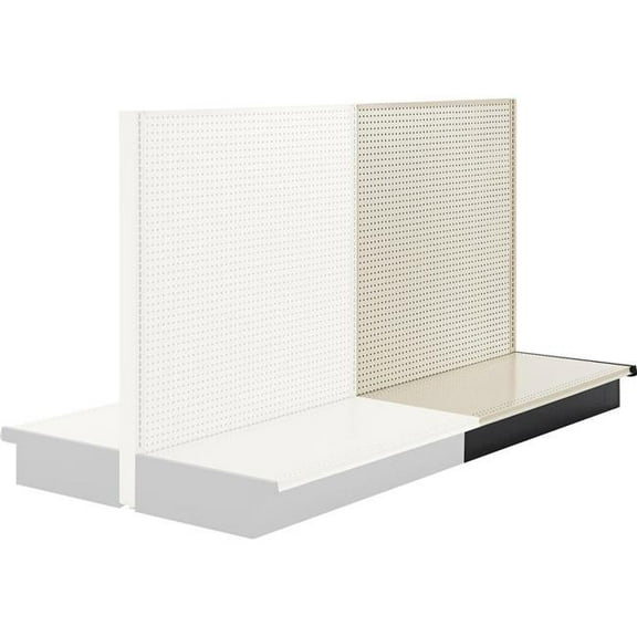 Global Industrial 243461 Gondola Shelving Double Sided Aisle Add-On, 48 W x 47 D x 54 H in. - Beige