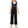 DHFJKG Girls Onesie Round Neck Letter Printed Design Ankle-Length For Everyday Wear Versatile Outfits And Outdoor Activities Casual School For Ages 5-14 Leisure One-Pieces