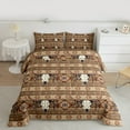 thumbnail image 2 of Homewish Western Bull Skull 3 Pieces Queen Comforter Set For Boys Girls,Tribal Aztec Ultra Soft Bedding Sets,Bohemian Hippie Theme Bedding Comforter Set,Super Cozy Room Decor,Reversible, 2 of 8