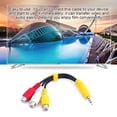 thumbnail image 4 of Cateissary Divisor de 3,5 mm a 3 RCA Cable de audio y video Adaptador AV para TV VCR Proyector Sistemas de cine en casa, 4 of 6